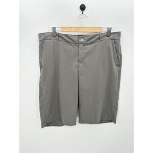 Columbia Women Gray Polyester Blend Shorts Golf Outdoors Hiking Size 14
